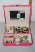 Box of assorted costume jewellery