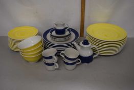 Quantity of Koka Swedish table wares together with a further quantity of modern yellow finish