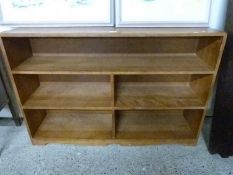 Mid Century open front bookcase cabinet