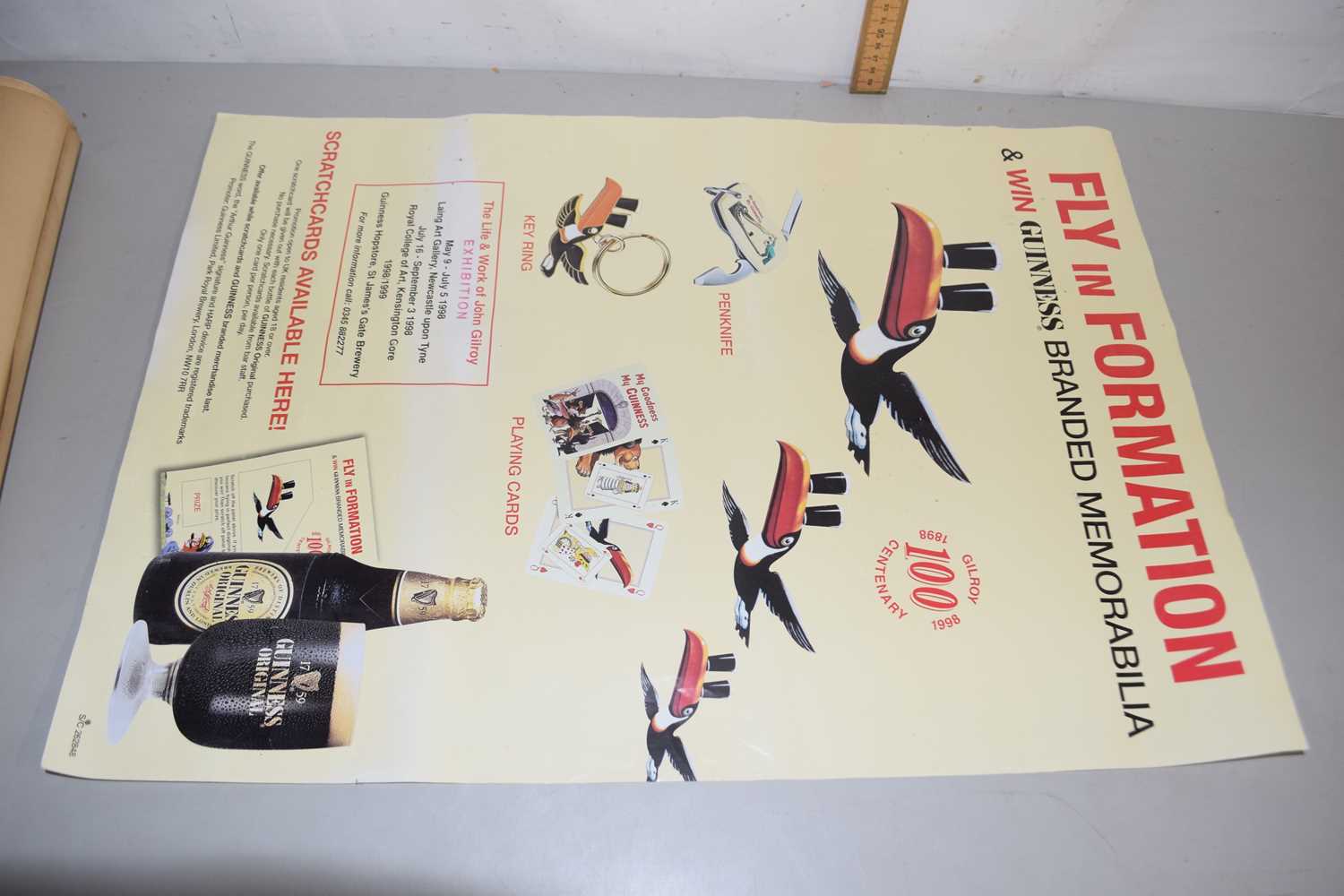 Mixed Lot: Amanda Gooseman Desert Orchid over the Water, coloured print, a further modern Guinness - Image 2 of 4