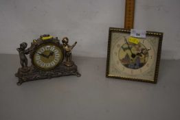 Two small mantel clocks