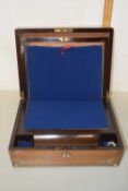 Late 19th Century rosewood and mother of pearl inlaid writing box
