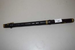 A hardwood flute