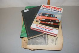 Mixed Lot: Various copies of Motoring News, further Metro book, Book of Modern Engines and Power