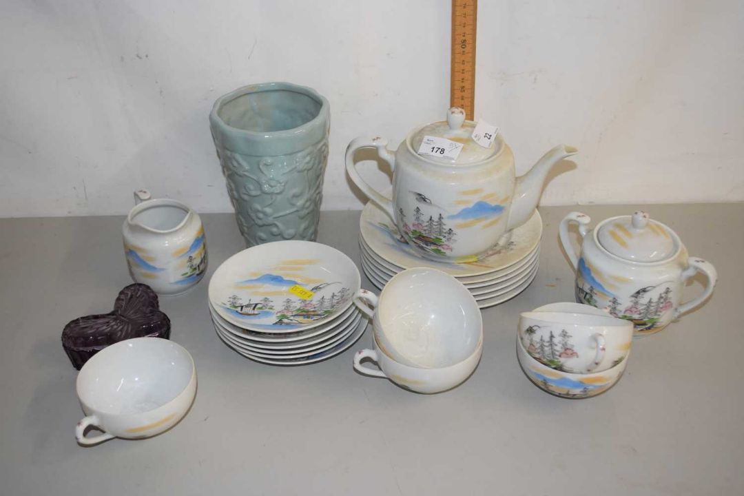 Japanese porcelain tea set