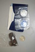 Kennedy Half Dollar 1964 and Eisenhower Dollar Coin