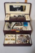 Case of assorted costume jewellery