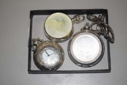 Three assorted modern pocket watches