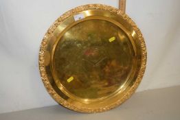 Middle Eastern gilt finish serving tray