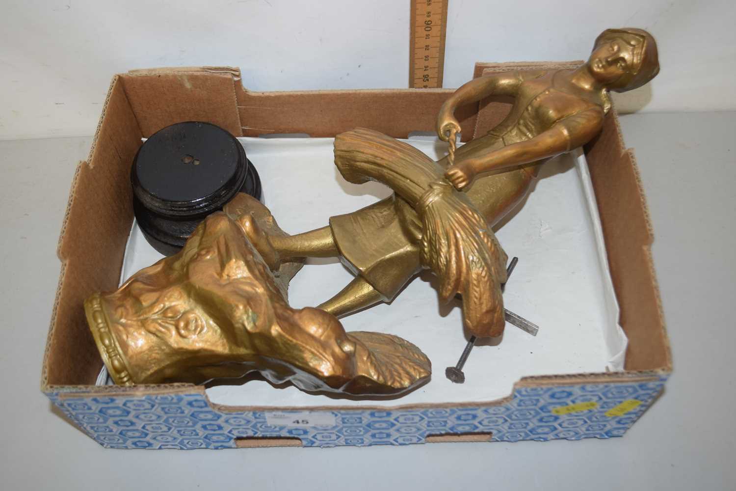 Gilt painted Spelter figure