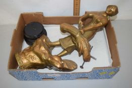 Gilt painted Spelter figure