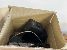 A Bush mini Hifi and Panasonic Blue-ray player