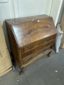 Early 20th Century mahogany veneered bureau