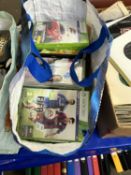 Bag assorted X-Box games and DVD's