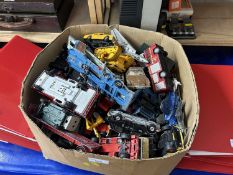 Box assorted toy cars