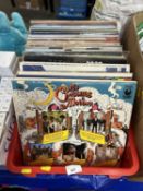 Box of various assorted records to include Whitney Houston, Beach Boys, Deep Purple and others