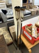 Pair of exterior candle stands