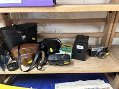 assorted cameras