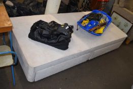 A single bed base with underbed storage