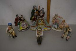 A group of various continental figures
