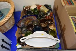 Quantity of assorted pottery to include Holkham and a Hornsea planter
