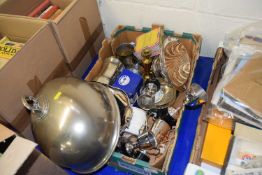 Box of assorted EPNS and white metal wares and other items