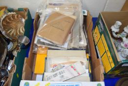 Box of assorted ephemera, photographs, pamphlets etc