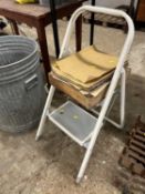A set of steps together with some sandpaper