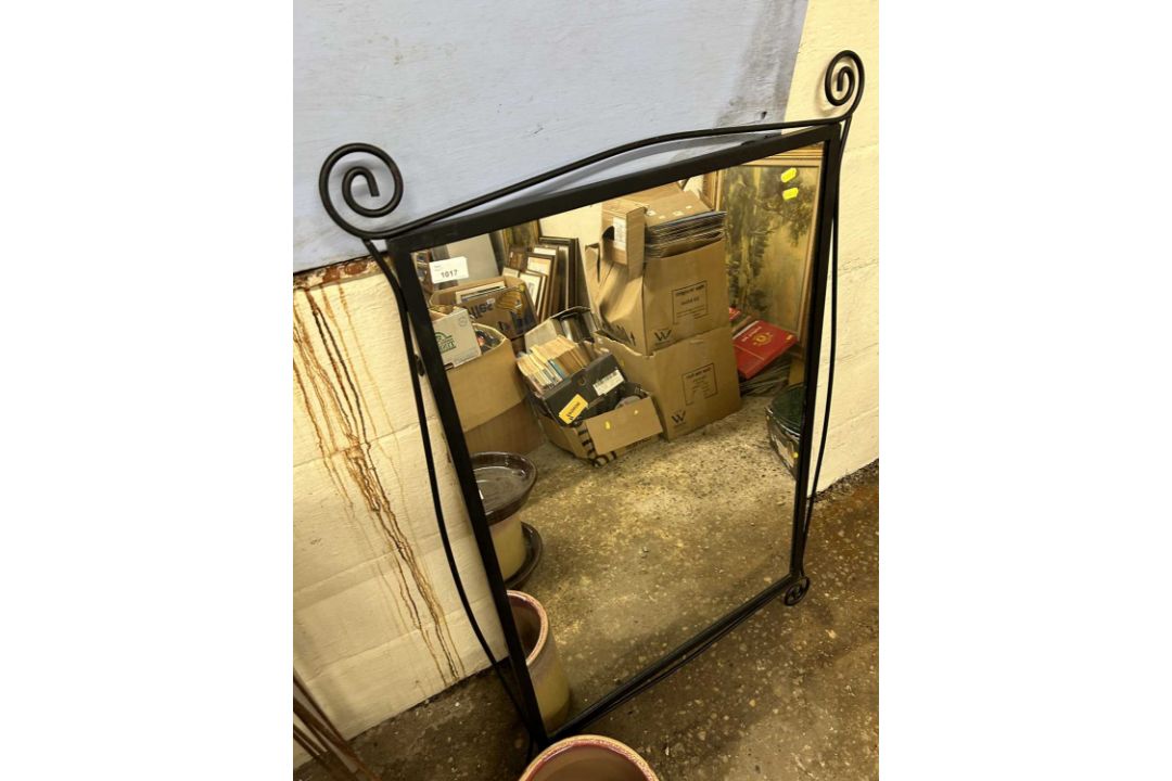 An external garden mirror