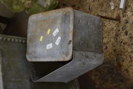 A vintage galvanised water heater