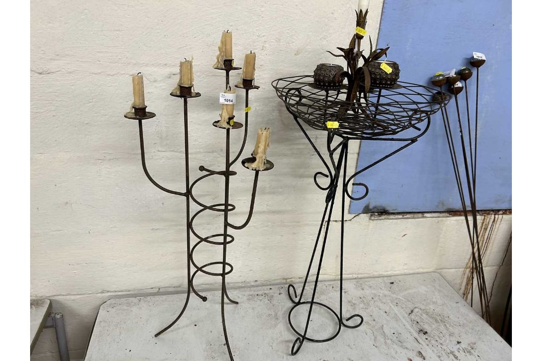 Two candle stands