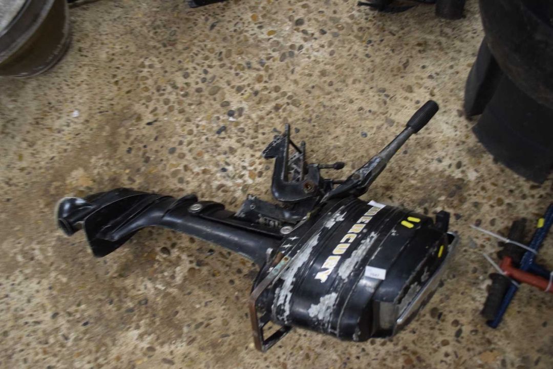 A Mercury outboard motor