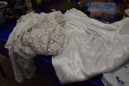 Two vintage table cloths