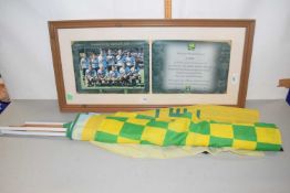 A framed and glazed presentation awarded to Norwich City Club season ticket holders, together with a