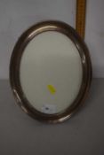 Silver mounted oval photograph frame