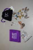 Nine pairs of cufflinks: to include Australian Mohave Stichitite, a pair by Cerrutti, and others