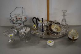 Mixed Lot: Various silver plated wares, Tuscan coffee cans and saucers and other assorted items