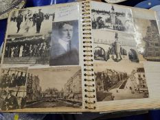 Mixed Lot: Albums of various postcards and photographs plus further empty albums and a volume of