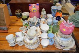 A Doulton stone ware tobacco jar together with a large quantity of other ceramics including