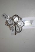 Eleven silver and gemset rings: to include tanzanite, garnet, CZ and others, all stamped 925, 26g