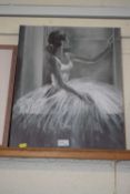Print on canvas of a ballerina