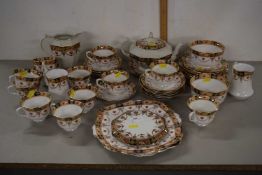 A good quantity of Edwardian gilt decorated tea wares