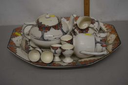 Quantity of Crown Ducal orange tree pattern table wares
