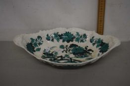 19th Century iron stone dish with moulded edge