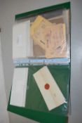 An album of various ephemera to include Habsburg Field postcards from WWI, German Field postcovers