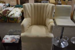 Upholstered tub chair