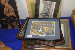 Quantity of framed and glazed prints to include a Vanity Fair print 