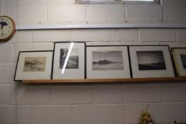 Four framed etchings and limited edition prints