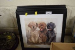 Four assorted animal prints