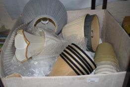 Quantity of assorted lampshades